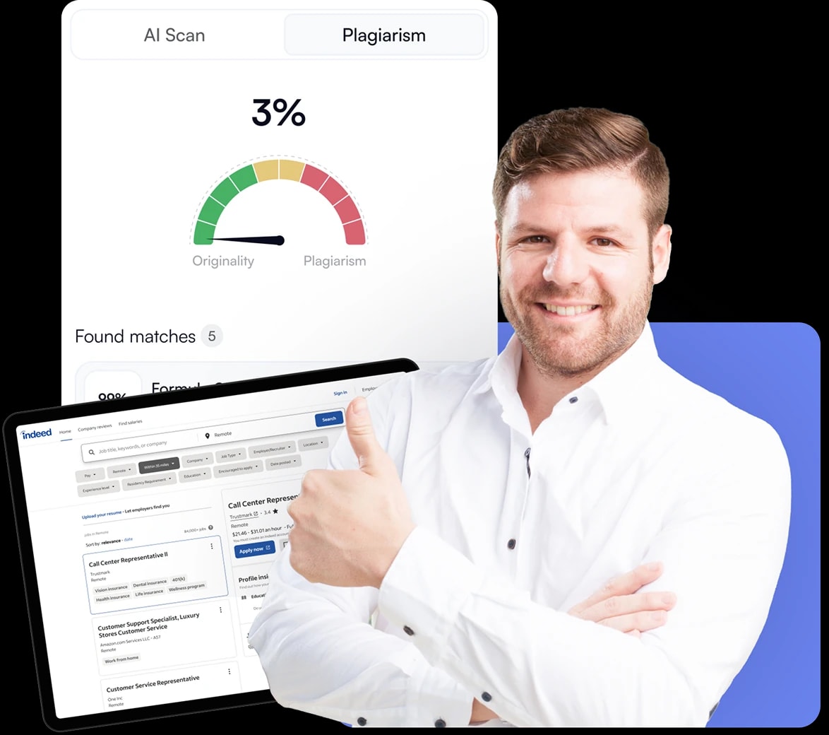 AI detector for recruiters — product illustration