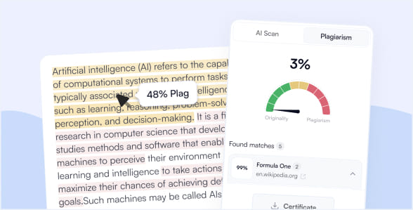 Easily avoid plagiarism